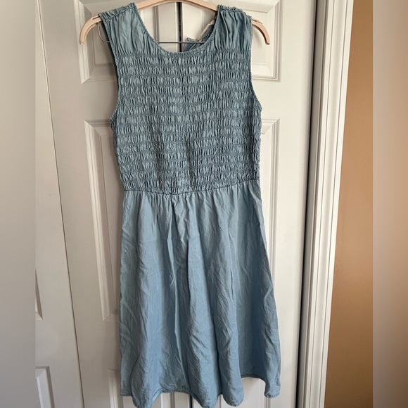 SOFT SURROUNDINGS LIGHT BLUE DRESS-M - Picture 3 of 4